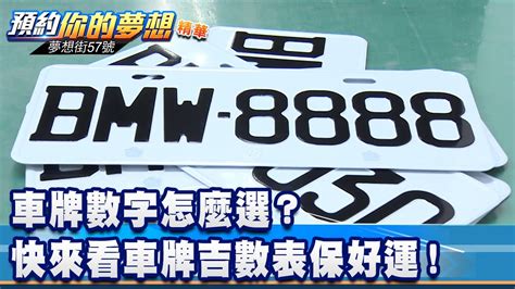 車牌 吉利數字|吉利車牌如何挑選？